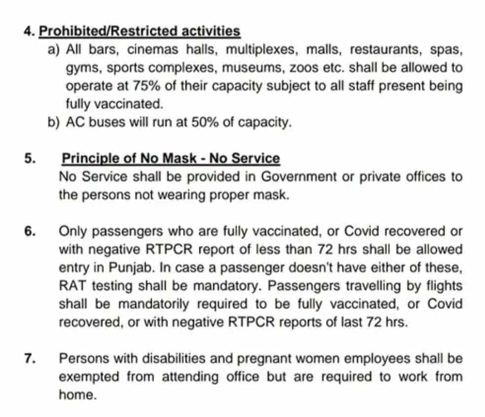 New Covid Guideline for Punjab 2