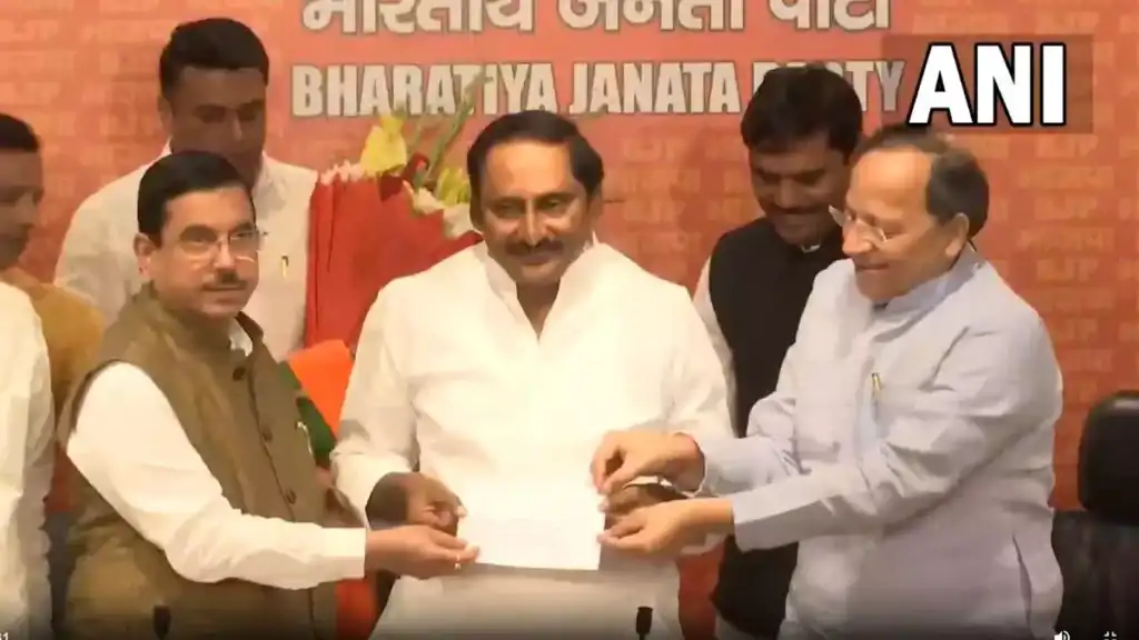 Kiran Reddy Joins BJP : कांग्रेस को एक और झटका, पूर्व मुख्यमंत्री किरण रेड्डी भाजपा में शामिल