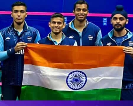 Asian Games 2023 : एशियाई गेम्सः स्क्वैश में पाक को हराकर भारत ने जीता स्वर्ण पदक