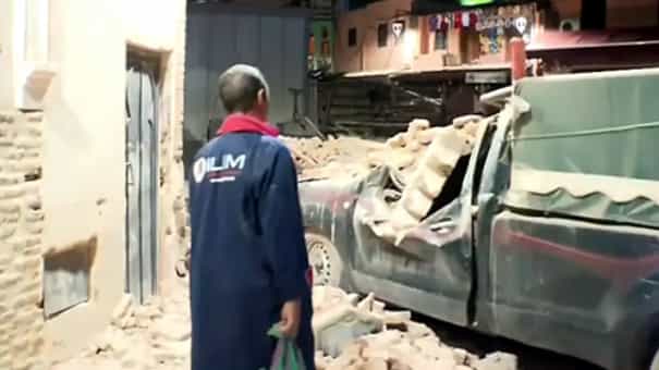 Morocco Earthquake : भूकंप से दहला मोरक्को, 300 लोगों की मौत, लोग अपने घर  छोड़कर भागे