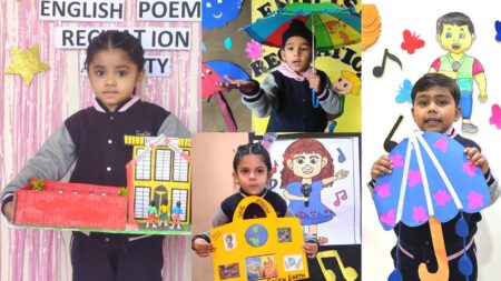 Poetry competition : Innocent Hearts के इनोकिड्स के ‘बडिंग पोएट्स’ ने बाँधा समा