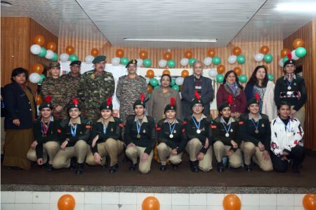 Closing ceremony of ten day NCC camp : HMV में दस दिवसीय संयुक्त वार्षिक प्रशिक्षण एनसीसी कैंप का समापन समारोह