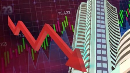 Stock market crash… शेयर बाजार धड़ाम…निवेशकों के डूबे 5.63 लाख करोड़