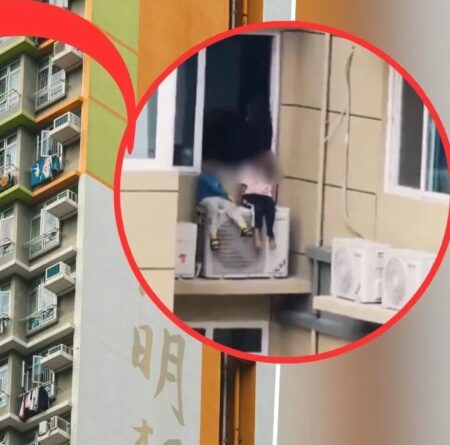 Woman  hung her children from the 23rd floor… महिला ने पार की हदें… बच्चों को लटका दिया 23वीं मंजिल से