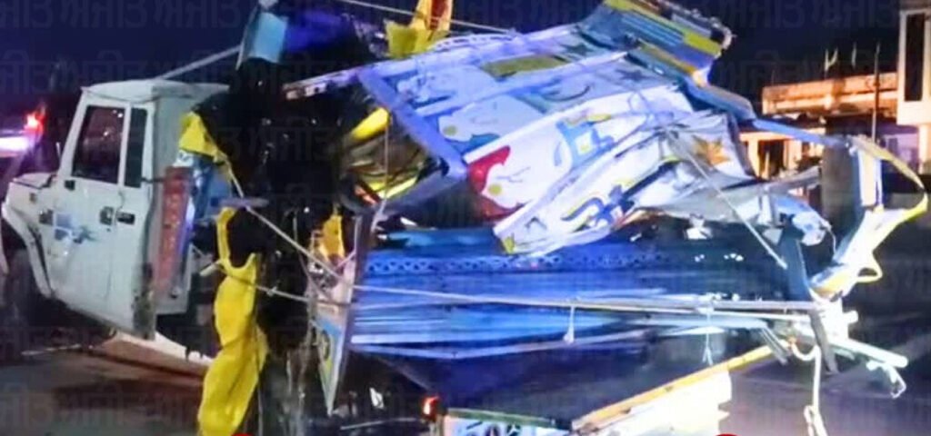 Road accident on Kundli-Manesar : कुंडली-मानेसर-पलवल एक्सप्रेसवे पर भीषण सड़क हादसा, 5 मजदूरों की मौत, कई घायल 1 1 71 1 71 Road accident on Kundli-Manesar