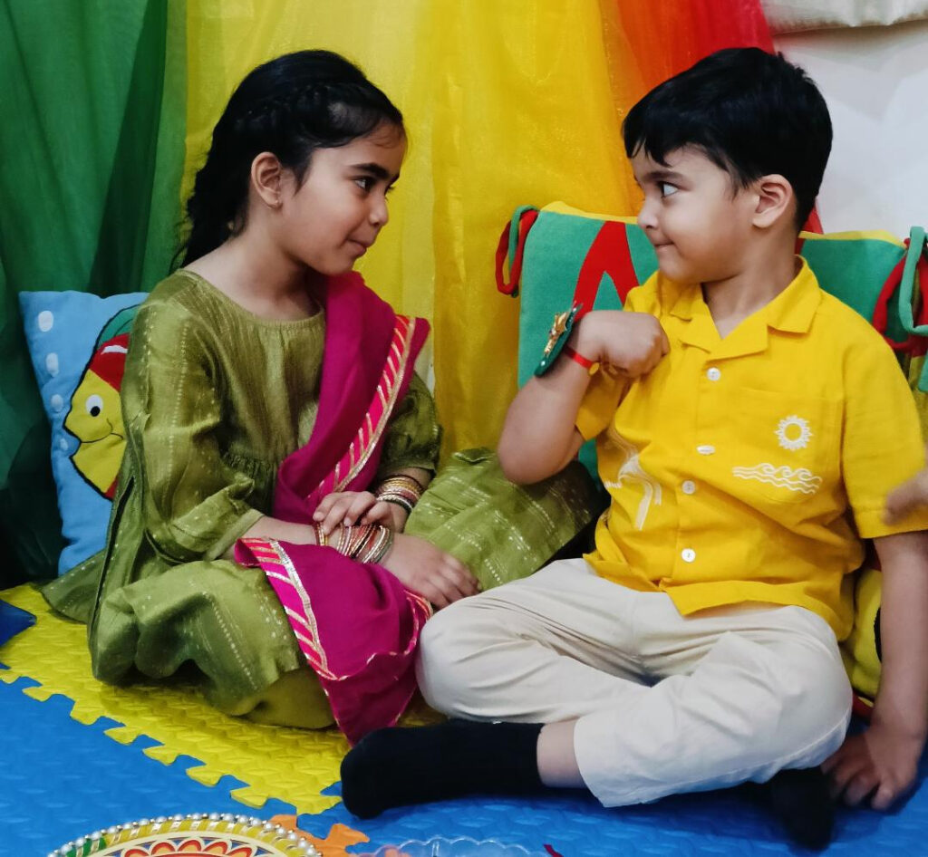 Raksha Bandhan was celebrated Innocent Hearts School 