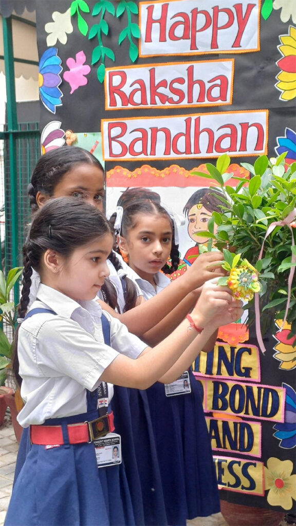 Raksha Bandhan was celebrated Innocent Hearts School 