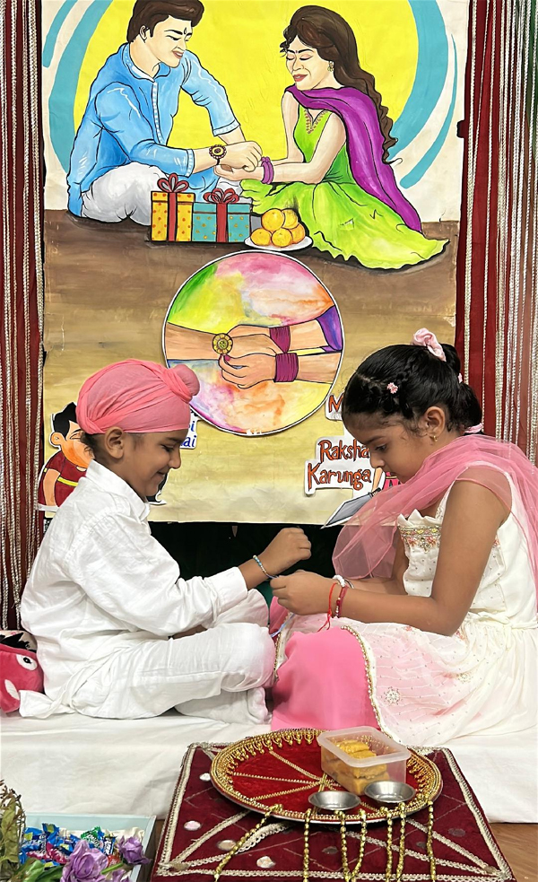Raksha Bandhan was celebrated Innocent Hearts School 