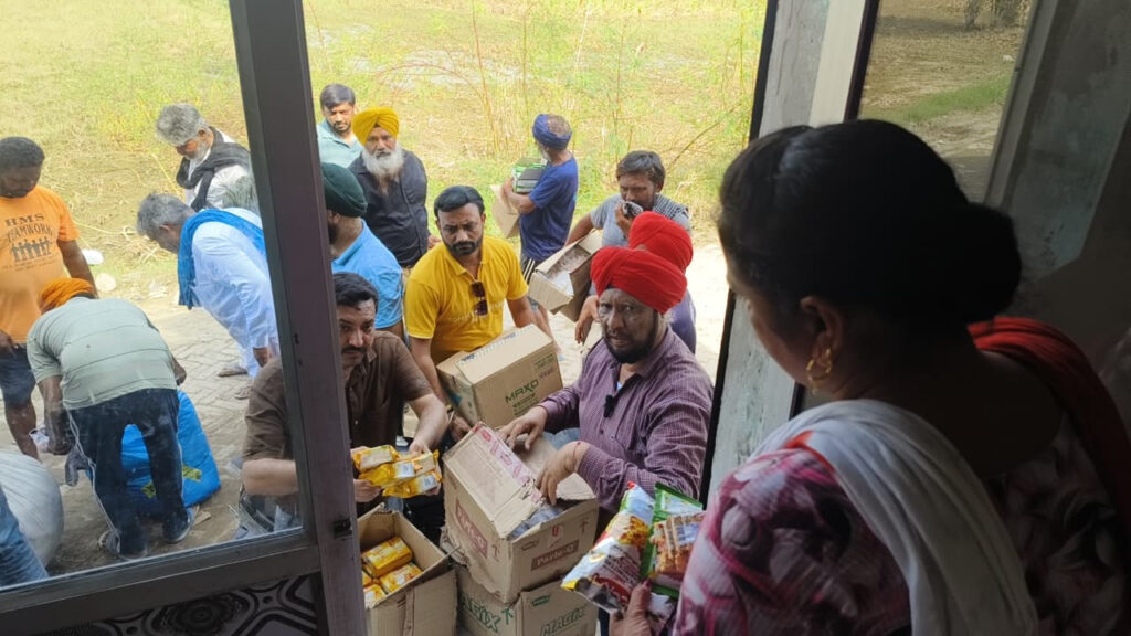 Flood relief work 
