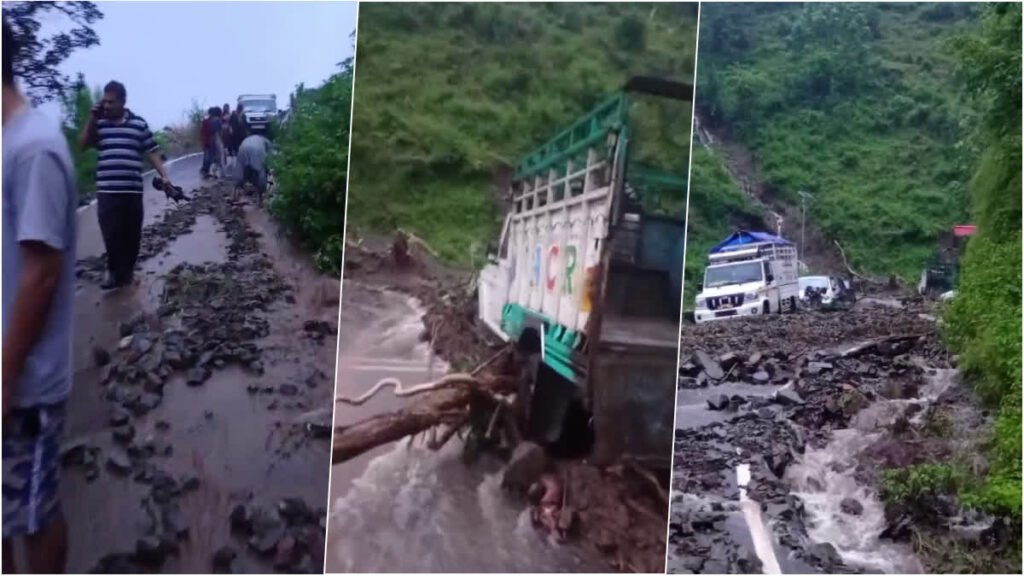 Himachal Pradesh: बिलासपुर में फटा बादल; मलबे में फंसे वाहन, मची अफरा-तफरी