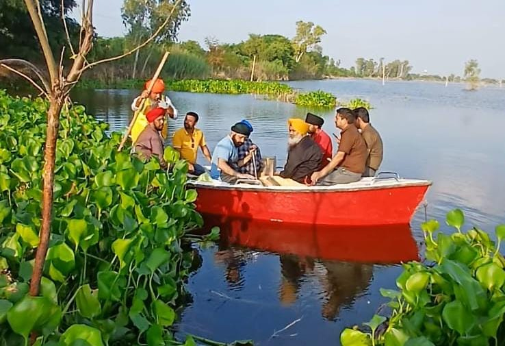 Flood relief work 
