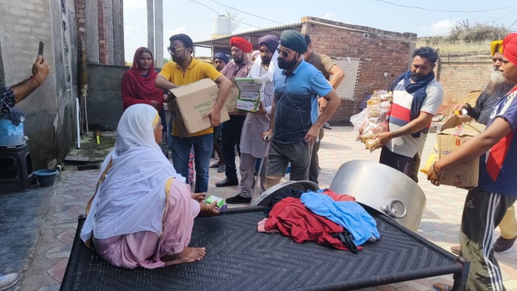 Flood relief work 