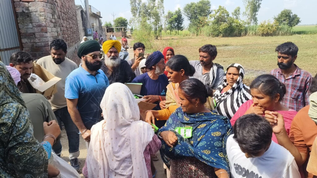 Flood relief work 