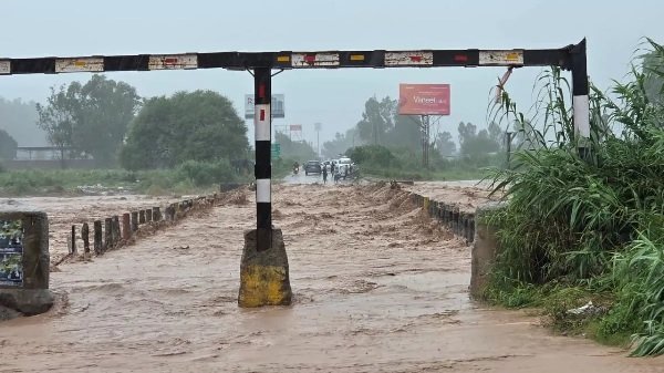 Flood In Punjab : भाखड़ा डैम से छो़ड़े गए पानी का सतलुज में बहाव तेज, घग्गर में बाढ़ का खतरा बरकरार Flood In Punjab : भाखड़ा डैम से छो़ड़े गए पानी का सतलुज में बहाव तेज, घग्गर में बाढ़ का खतरा बरकरार