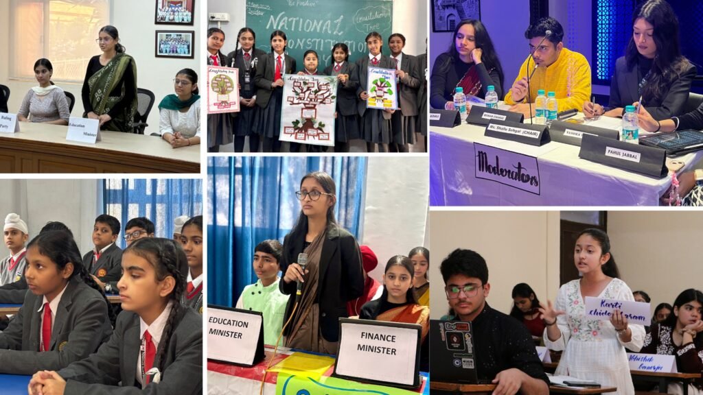 Mock Parliament Session : Innocent Hearts में मॉक पार्लियामेंट सत्र का आयोजन : संविधान दिवस पर राष्ट्र की गरिमा बनाए रखने की ली शपथ