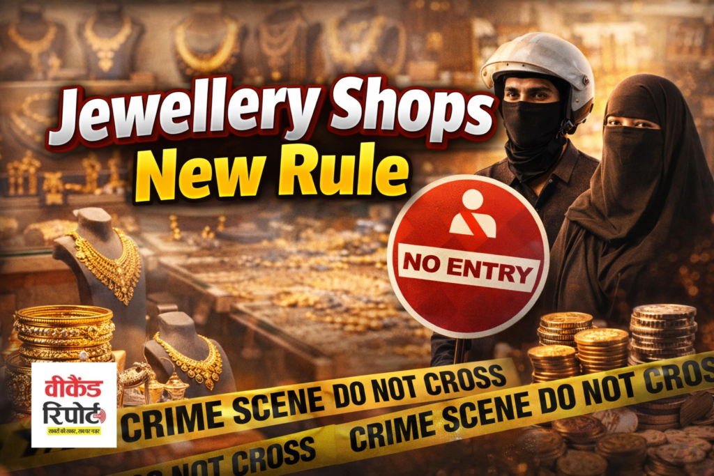 Jewellery Shop Face Cover Ban : सुरक्षा के नाम पर सख्ती: ज्वैलरी की दुकानों में इन लोगों की एंट्री पर रोक, नया नियम लागू