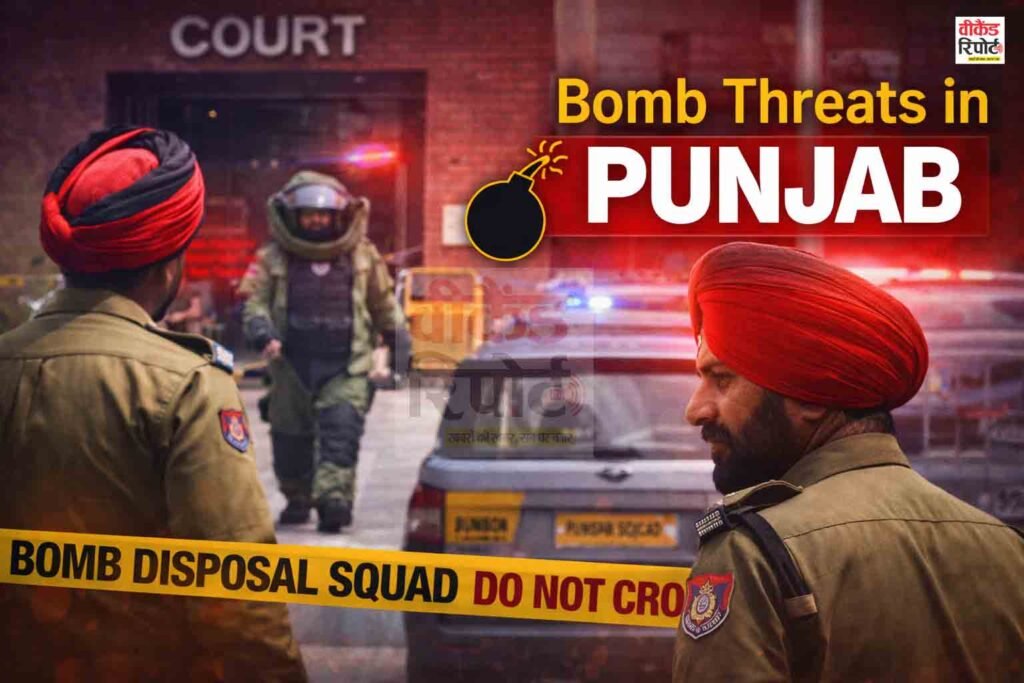 Bomb Threats in Punjab : पंजाब में कई जगहों पर बम की धमकी से हड़कंप, हाई अलर्ट पर सुरक्षा एजेंसीयां, जाने कौन-कौन से जिलों में आई धमकी।