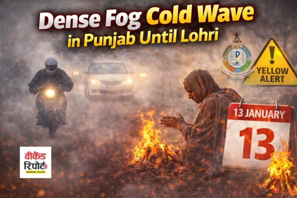 Punjab Weather Update : पंजाब में कड़ाके की ठंड: लोहड़ी तक घना कोहरा और शीतलहर, IMD ने जारी किया येलो अलर्ट