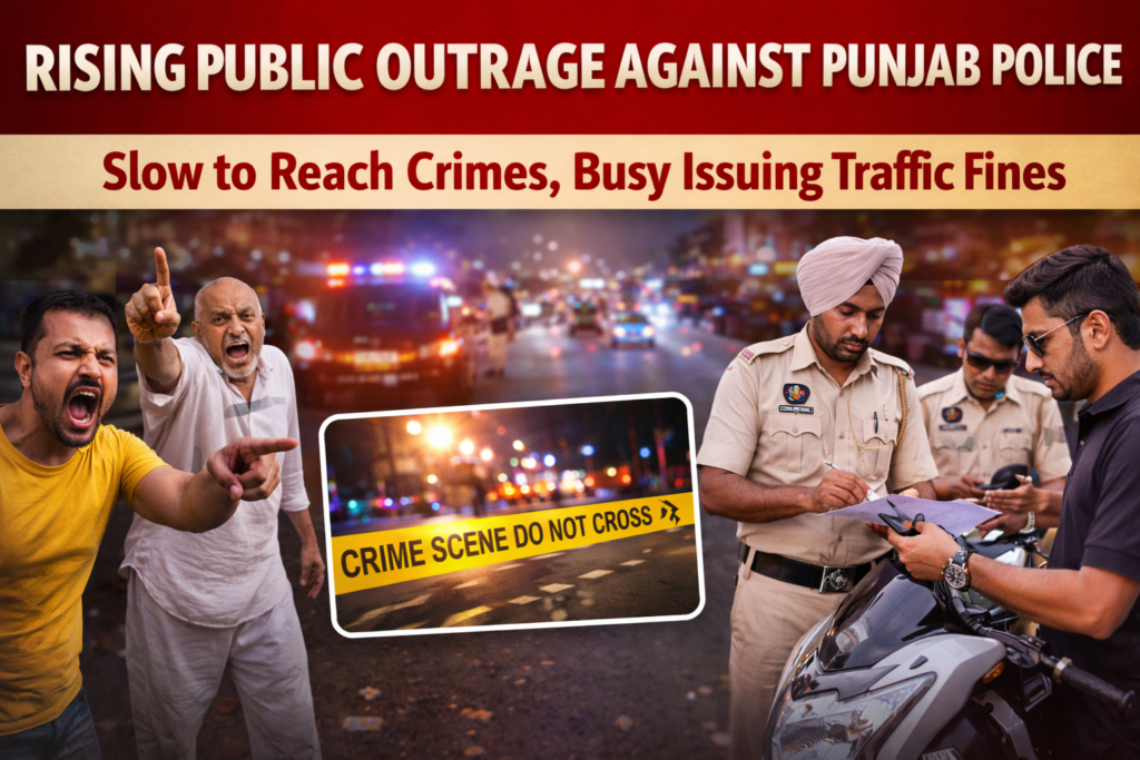 Punjab Police News : जनता में बढ़ता आक्रोश: अपराध पर देर से पहुंचती पंजाब पुलिस, चालान काटने में रहती है सबसे आगे