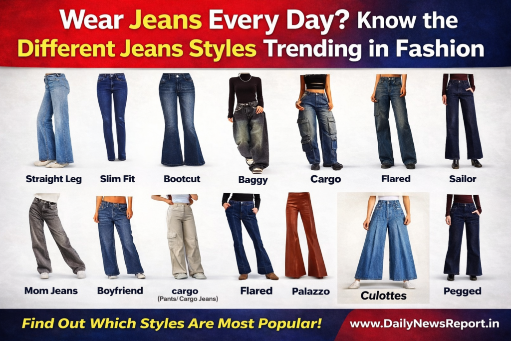 Types of Jeans for Women : रोज पहनते हैं Jeans? तो जान लीजिए इनके अलग-अलग स्टाइल के नाम और ट्रेंड 1 Types of Jeans for Women Types of Jeans for Women Types of Jeans for Women