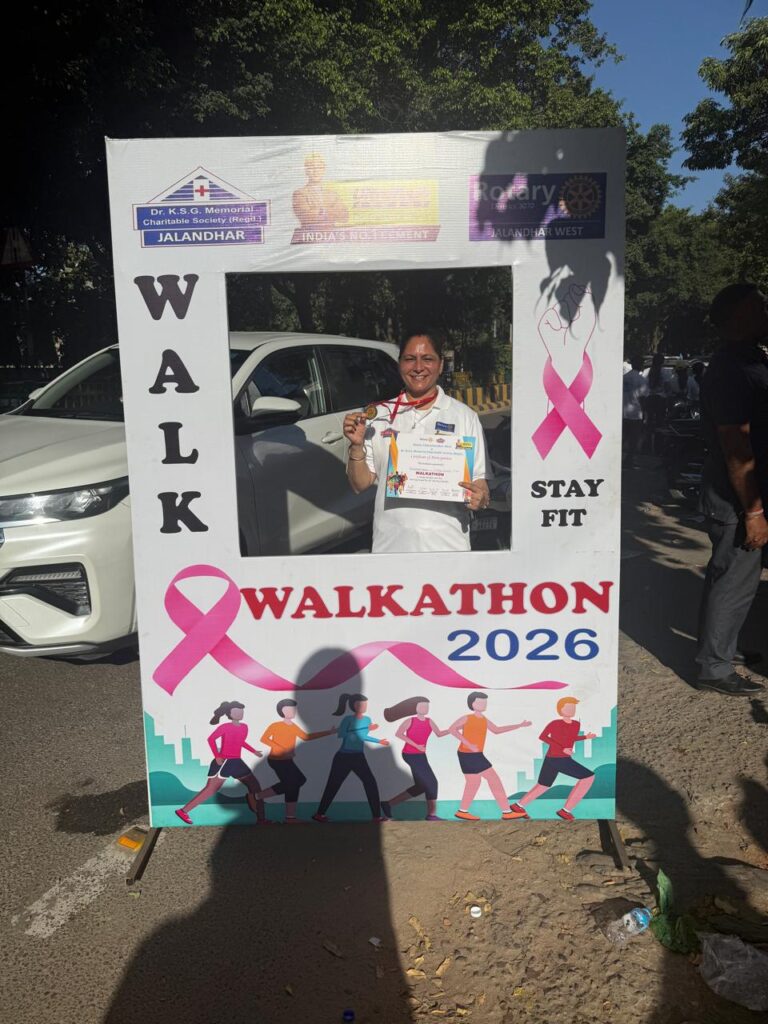 Walkthon in Jalandhar : जालंधर की बेटी डॉ. हरमीत कौर ने मैराथन में रचा इतिहास, जीत को अपराध नियंत्रण संगठन को किया समर्पित