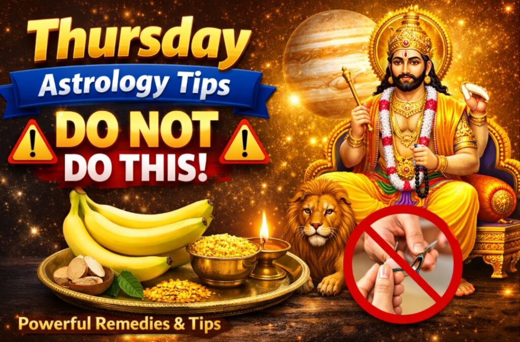 Thursday Astrology Tips : गुरुवार को भूलकर भी न करें ये काम! 95% लोग करते हैं ये बड़ी गलती, जानिए सही उपाय