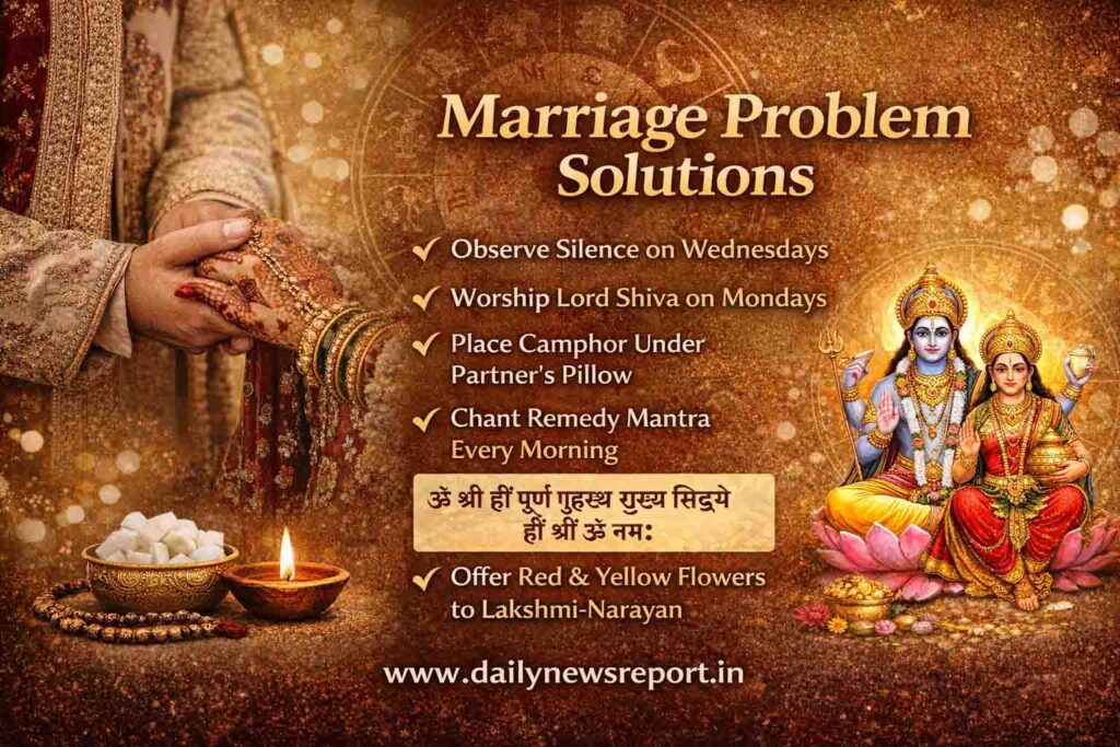 Marriage Problem Solutions : पति-पत्नी का रिश्ता रहेगा 7 जन्मों तक मजबूत! इन 7 ज्योतिष उपायों से खत्म होगी हर तकरार
