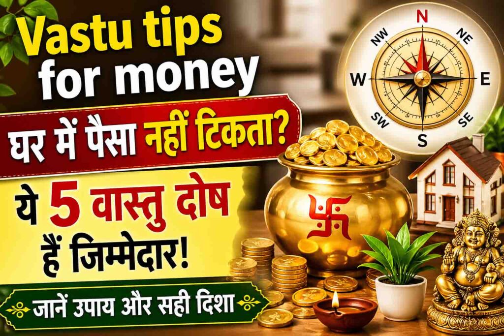 Vastu tips for money : घर में पैसा नहीं टिकता? कहीं ये 5 बड़े वास्तु दोष तो नहीं बन रहे आपकी आर्थिक परेशानियों की वजह