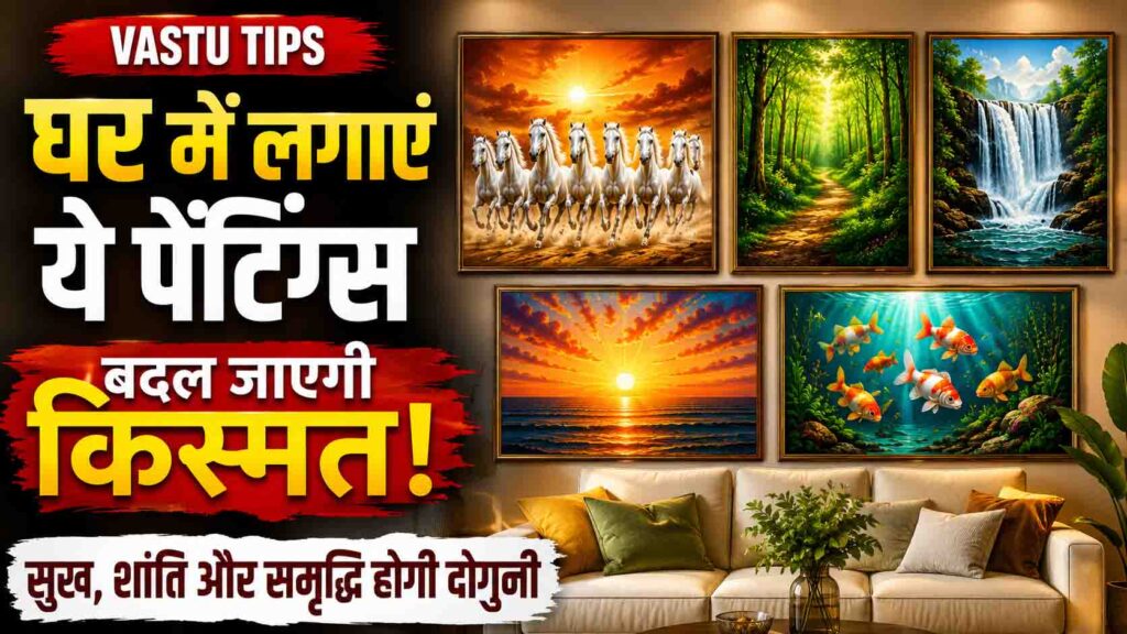Vastu Tips Lucky Paintings for Home : घर में लगाई गई ये पेंटिंग्स बदल सकती हैं किस्मत! मछलियां, झरना, जंगल और उगते सूरज की तस्वीरों का जानें वास्तु कनेक्शन