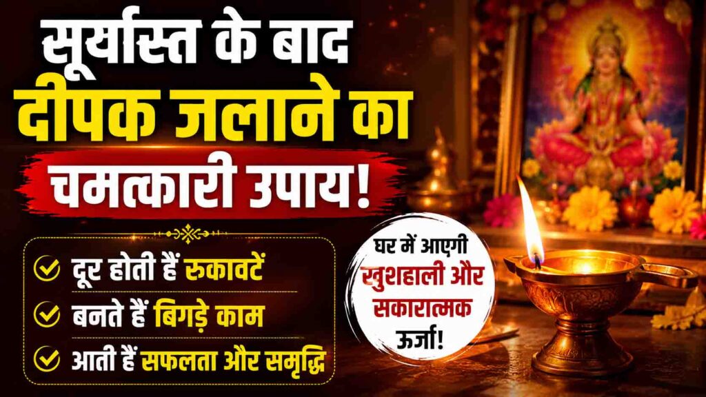 Vastu Tips for Home : सूर्यास्त के बाद इस दिशा में जलाएं दीपक, दूर होती हैं रुकावटें और खुलते हैं सफलता के रास्ते