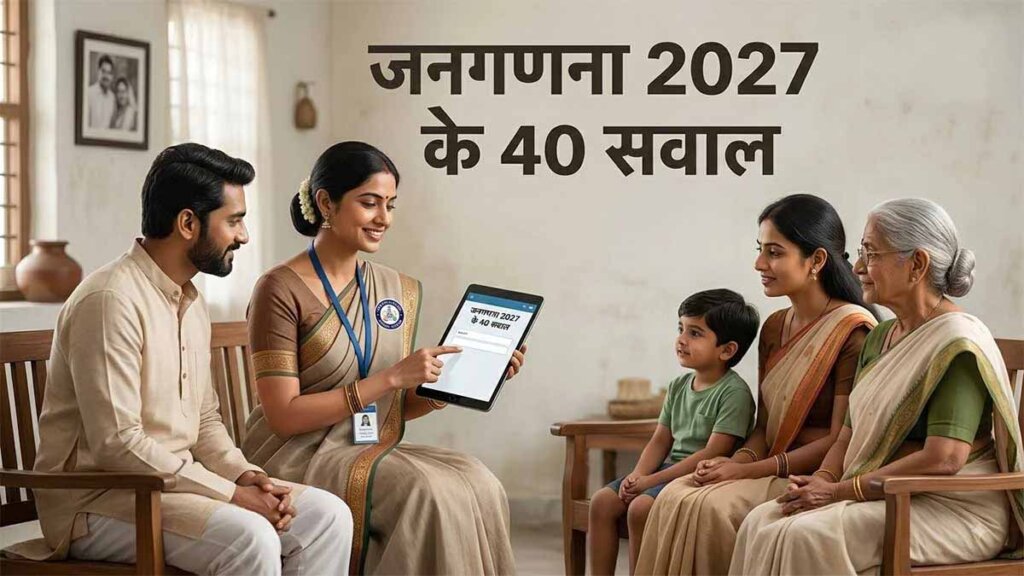 Census 2027 India : जनगणना 2027 में पूछे जाएंगे 40 बड़े सवाल, पहली बार धर्म, जाति सहित कई अहम जानकारियां होंगी दर्ज Census 2027 India : जनगणना 2027 में पूछे जाएंगे 40 बड़े सवाल, पहली बार धर्म, जाति सहित कई अहम जानकारियां होंगी दर्ज