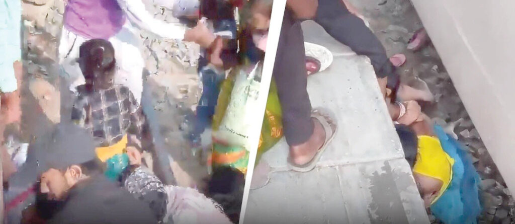 Mother Saves Children Near Train Viral Video : रेल की रफ्तार और मां का साहस! बच्चों को बचाने के लिए ट्रेन के पास लेट गई महिला, वीडियो देख कांप उठे लोग Mother Saves Children Near Train Viral Video : रेल की रफ्तार और मां का साहस! बच्चों को बचाने के लिए ट्रेन के पास लेट गई महिला, वीडियो देख कांप उठे लोग