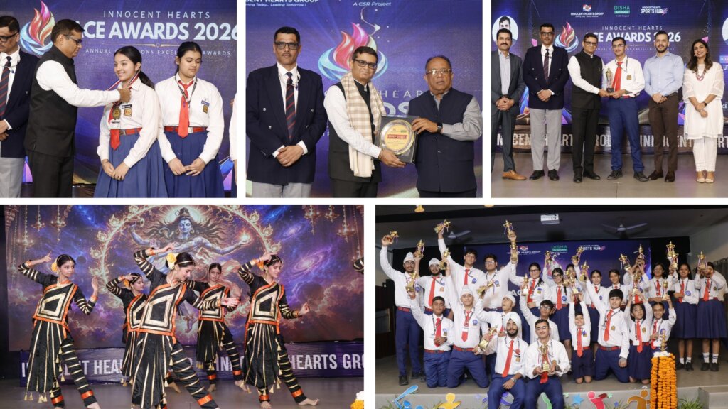 Annual Champion Excellence( ACE) Awards 2026 : Innocent Hearts Group ने वार्षिक चैंपियन एक्सीलेंस (ACE) अवॉर्ड्स 2026 में किया खेल प्रतिभाओं का सम्मान